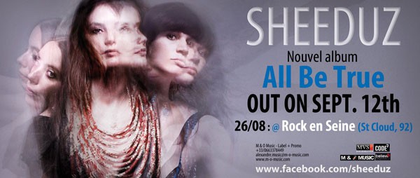 Sheeduz, nouvel album All Be True sortie le 12 septembre 2011