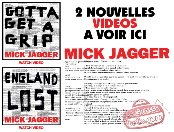 mick jagger, gotta get a trip, england lost, voir video, clip, regarder, 2017