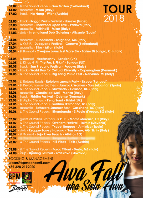 sista awa tour