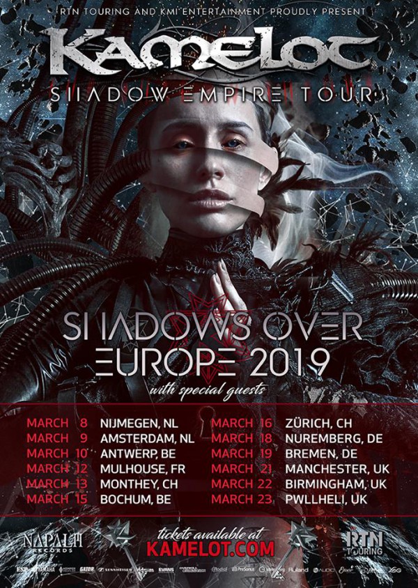 Kamelot, Mulhouse, Noumatrouff, The Shadow Theory, Napalm Records