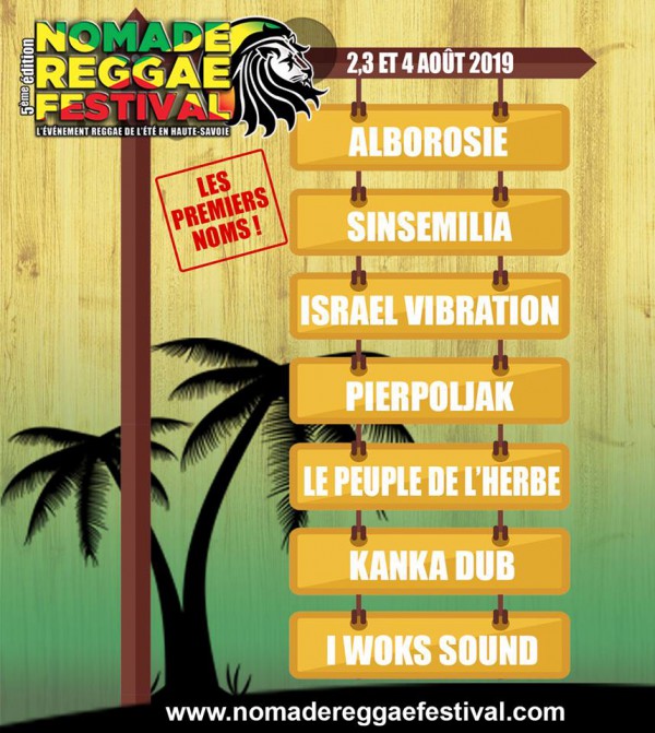 nomade reggae festival, frangy, premiers noms