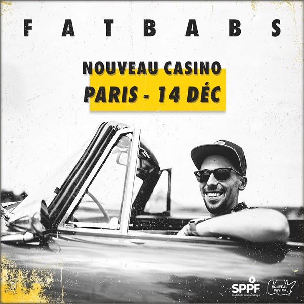 Flyer Fatbabs, concert au Nouveau Casino le 14 décembre