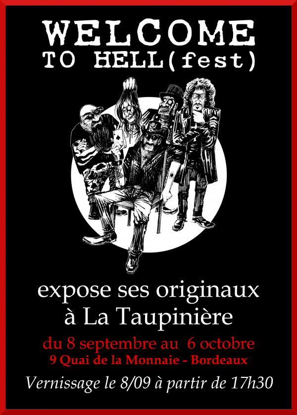 wellcome to hell(fest), exposition, livre, bd, bordeaux, hellfest