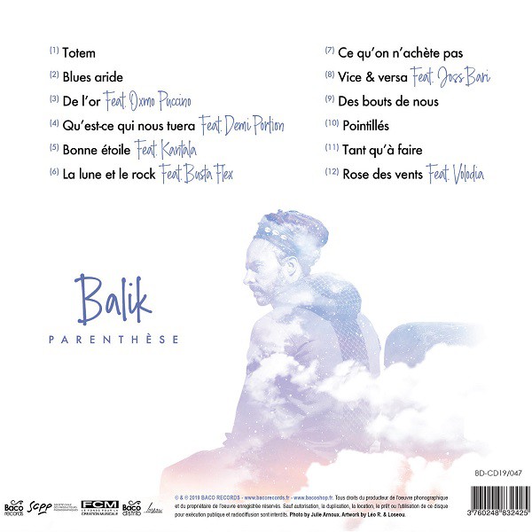 Tracklist Parenthèse - Balik