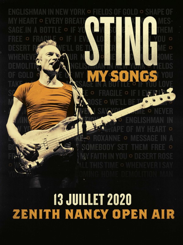 Sting, tournée, My Songs, The Police